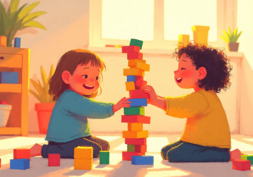 children-playing-with-blocks-building-tower